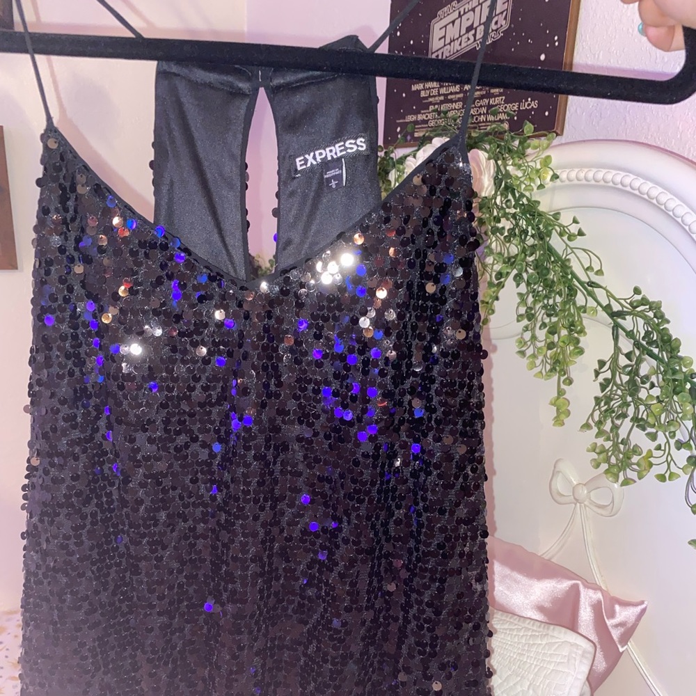 Express Prom Shimmer Dress - Picture 4 of 8